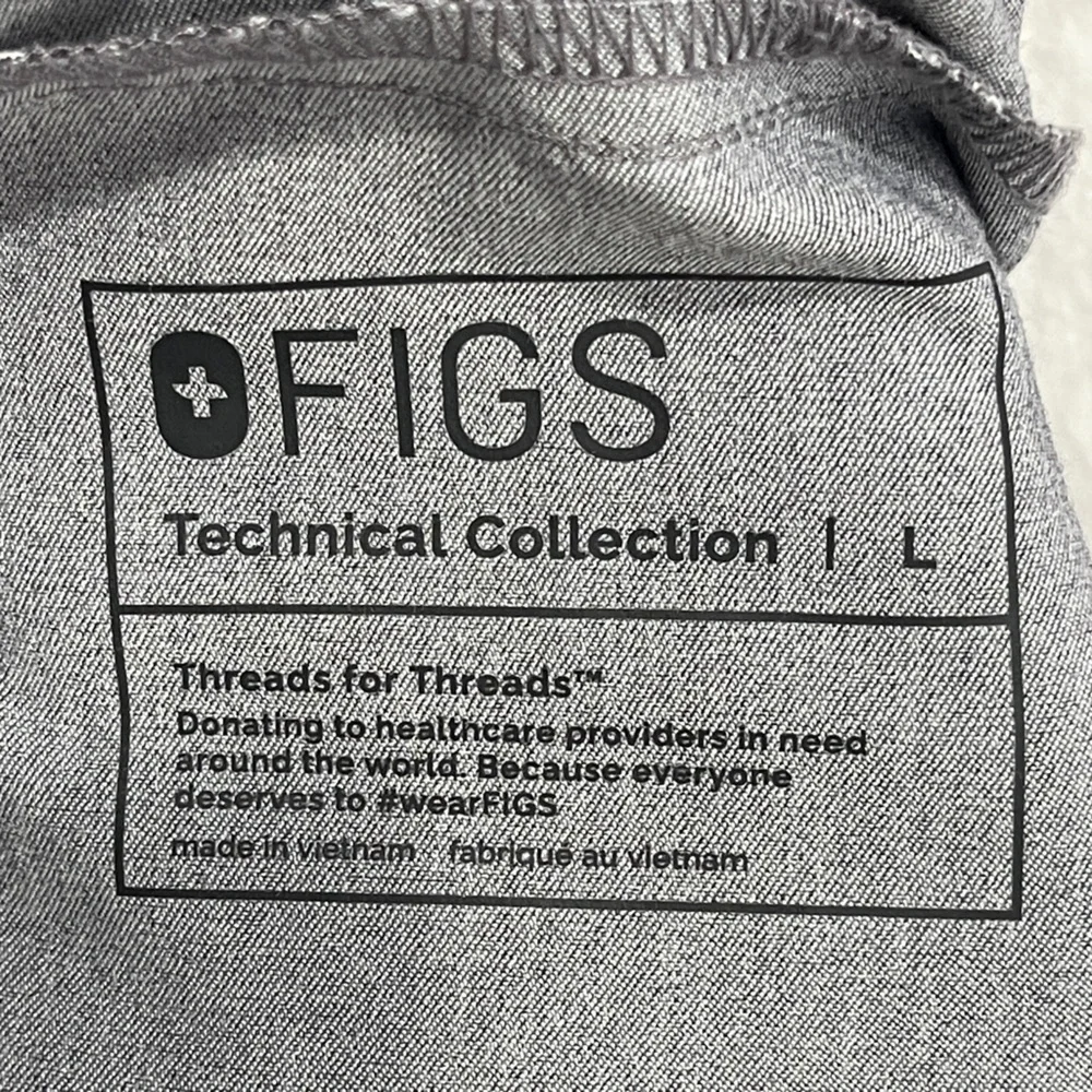 Figs Men’s Tansen Jogger Scrub Pants Grey Size Large Graphite